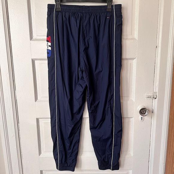 Tommy Hilfiger Nylon Track Pants Lined Athletic Workout Running Sporty Small - Picture 10 of 16